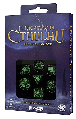 Call of Cthulhu Dice (7th Edition), Black/Green