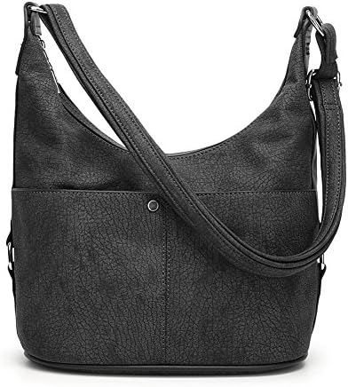 Crossbody Bags For Women, Joda Soft PU leather Shoulder Bag Purses Ladies Shoulder Tote Handbags Black