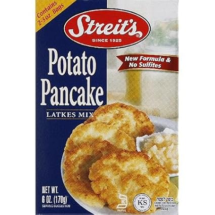 Amazon Com Streit S Potato Pancake Latkes Mix 6 Oz Pack Of 12 Grocery Gourmet Food