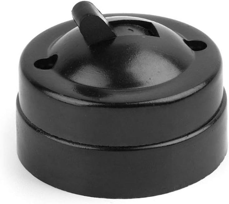 QOONESTL Retro Single Control Toggle Switch 2-Position Black Lamp Light