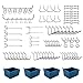 90PCS Pegboard Hooks Assortment with Peg Board Bins Peg Locks Accessories for Garage Kitchen Workshop Organizing Tools
