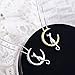 ISAACSONG.DESIGN Sterling Silver Rose Gold Cat Moon Charms Pendant Necklace for Women