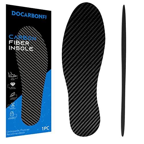 Carbon Fiber Insole 1 Piece, Rigid Shoe Insert for Arthritis, Turf Toe