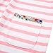 Ephex Little Big Girls Crewneck Stripe Short Sleeve Cotton Dress 2-8T