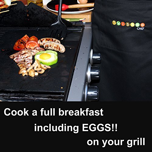Nonstick BBQ Grill Mat Perfect for Charcoal, Electric and Gas Grill