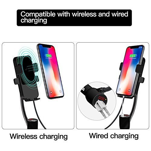 Cigarette Lighter Car Mount,3In1 Wireless Charging&Car Phone Holder