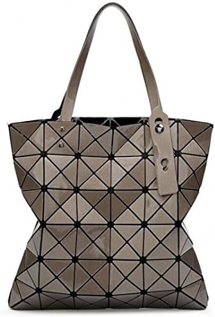 Geometry Lingge Handbags Women Bags Summer Shoulder Bags Big Capacity Desgin Lady Shopping Bags Bronze 32.5X32.5 cm