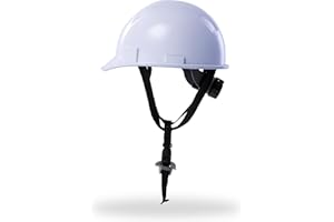 AnTools White Cap Style Hard Hat, OSHA Construction Work Approved, 4-Point Adjustable Suspension, ANSI Z89.1