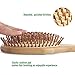 Natural Wooden Hair Brush – pureGLO Bamboo Bristle Detangling Hairbrush for Women Men and Kids - Reduce Frizz, Massage Scalp for Straight Curly Wavy Dry Wet Thick or Fine Hair