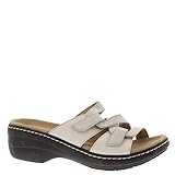 Clarks Women's Merliah Karli Sandal, White, 8.5