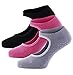 LIBRUONE Yoga Barre Socks Non Slip Skid for Barre Pilates Ballet Cotton Socks One Size 5-10