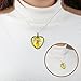 Accmor 40-Pieces 4 Styles Pendant Trays 20pcs Round & Square & Heart & Teardrop 20pcs Bright Glass Cabochon Dome Tiles Crafting DIY Jewelry Gift Making