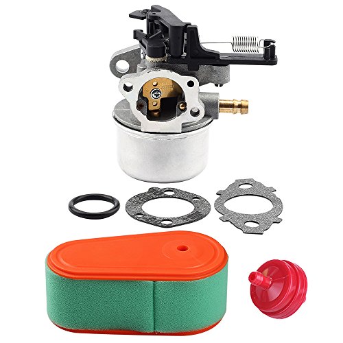 Butom 591137 Carburetor with 795066 796254 Air Filter Pre-Filter Gasket for Briggs and Stratton 590948 775ex Lawn Mower
