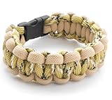 Children's / Youth 550lb Paracord Cobra Weave Bracelet with Breakaway Plastic Buckle
