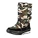L-RUN Mens Winter Snow Boots Outdoor Warm Fur Booties Knee High Waterproof