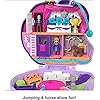 Polly Pocket Jumpin’ Style Pony Compact with Horse Show Theme, Micro Polly Doll & Friend, 2 Horse Figures (1 with Saddle…