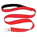 Mopaclle Pet Supplies for Dog Leashes Premium Three Way Dog Leash with Adjustable Detachable Dog Coupler for One,Two,Three Samll/Medium Dog (Red)