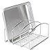 iDesign Classico Kitchen Cookware Organizer for Cutting Boards and Cookie/Baking Sheets - Chrome