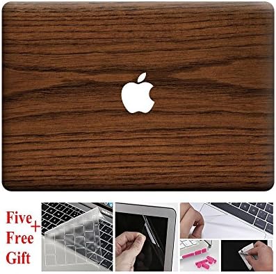 Macbook 13 Inch Case,Soft-touch Plastic Hard Shell Cover Protective Removable Decal Sticker Mac Cover for Macbook 13 Inch Wood Grain A Macbook air 13’’(A1369/A1466)