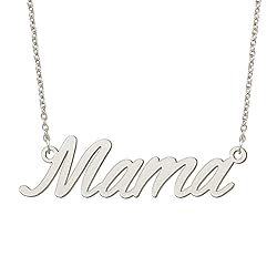 BYBWBL Mama Name Pendant Necklace Silver Color
