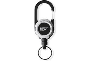 ROOT CO.√ Gravity MAGREEL LITE, Retractable Badge/iPhone Case/Key Holder with Key Ring | 25.5 inch / 65cm Reel Retractable Heavy Duty | Max Loading Weight 5.2 oz / 150g
