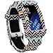 Wonlex Samsung Gear Fit2 Band, Silicone Replacement Watch Bands Strap for Galaxy Gear Fit2 SM-R360 & Fit 2 Pro for Women Men (Dark Waves)