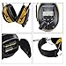 Protear Radio Ear Defenders Hearing Protector Safety Earmuffs, with AM/FM Radio MP3 Compatible, Electronic Noise Reduction Rate 25dB for Working-Yellow
