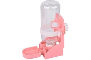 ONCPCARE 17oz Rabbit Water Feeder, Pet Cage Suspended Water Dispenser, Hanging Automatic Small Animal Bottle Bowl for Bunny Chinchilla Hedgehog Ferret Hamster