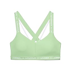 Under Armour Women's Crossback Low Bra, Aqua Foam