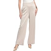 Anne Klein Women's Pull on High Rise Wide Leg Pant (Lined)
