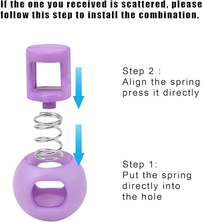 Hysagtek Plastic Cord Locks for Drawstrings Shoelaces, 100 Pcs Adjustable Round Cord Stops for Paracord, Backpacks