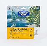 Backpacker's Pantry Freeze-Dried Cooked Chicken, 1 Servings Per Pouch, Freeze Dried Food, 26 Grams of Protein, Gluten Free