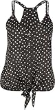 FULL TILT Dot Button Front Womens Tank