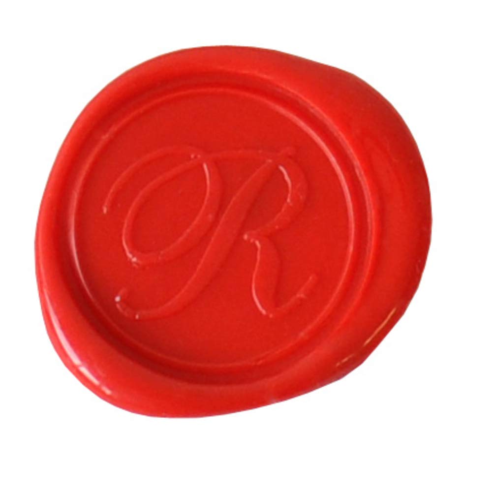 Jacques Herbin 40318T - A brass seal with varnished wooden handle - Modern English - The Letter R - Manufactured in France - Creative Art Tool - Wax Stamp — image 1