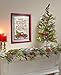 OUCHAN Christmas Galvanized Corrugated Distressed Frame Red Truck Wall Art Sign Plaque(Have Yourself A Merry Little Christmas)