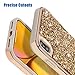 iPhone Xs Max Case,SQMCase Glitter Heavy Duty Rugged Hybrid Soft TPU Inner + Hard PC Outer with Crystal Bling Diamond Electroplated Frame Protective Case for iPhone Xs Max 6.5
