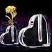 Onerbuy Long Stem 24K Gold Rose Flower Stand Shelf (Heart Stand)
