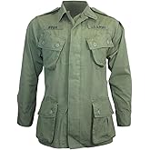 Mil-Tec US Olive Green Tropical/Jungle Jacket - Vietnam Era