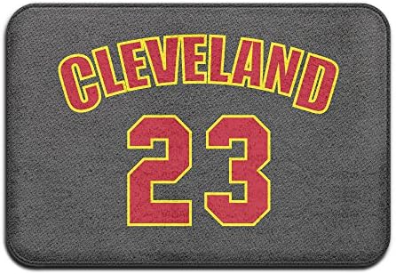 Cleveland Number 23 James Basketball Doormat For Entranceways 23"x15" Non-slip Rug
