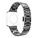 PUGO TOP Replacement Apple Watch Band 44m 42mm for Women Men, Stainless Steel Metal Replacement Classic iWatch Wristband Strap for Apple Watch Series 4/3/2/1, 42/44mm Space Gray
