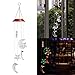 OULII Wind Chimes LED with Star and Moon Shapes and Solar-Powered Illumination at Night