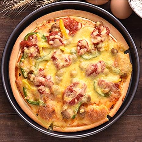 2 UNIDS Antiadherente Pizza Pan Horno Bandejas para Hornear Molde ...