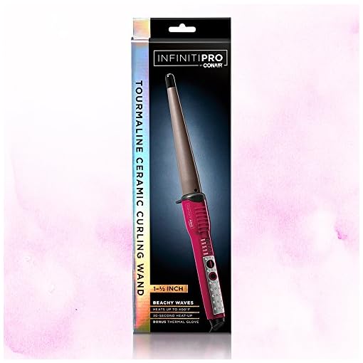 INFINITIPRO-BY-CONAIR-Tourmaline-Ceramic-Curling-Wand-1-inch-to-12-inch-Pink INFINITIPRO BY CONAIR Tourmaline Ceramic Curling Wand