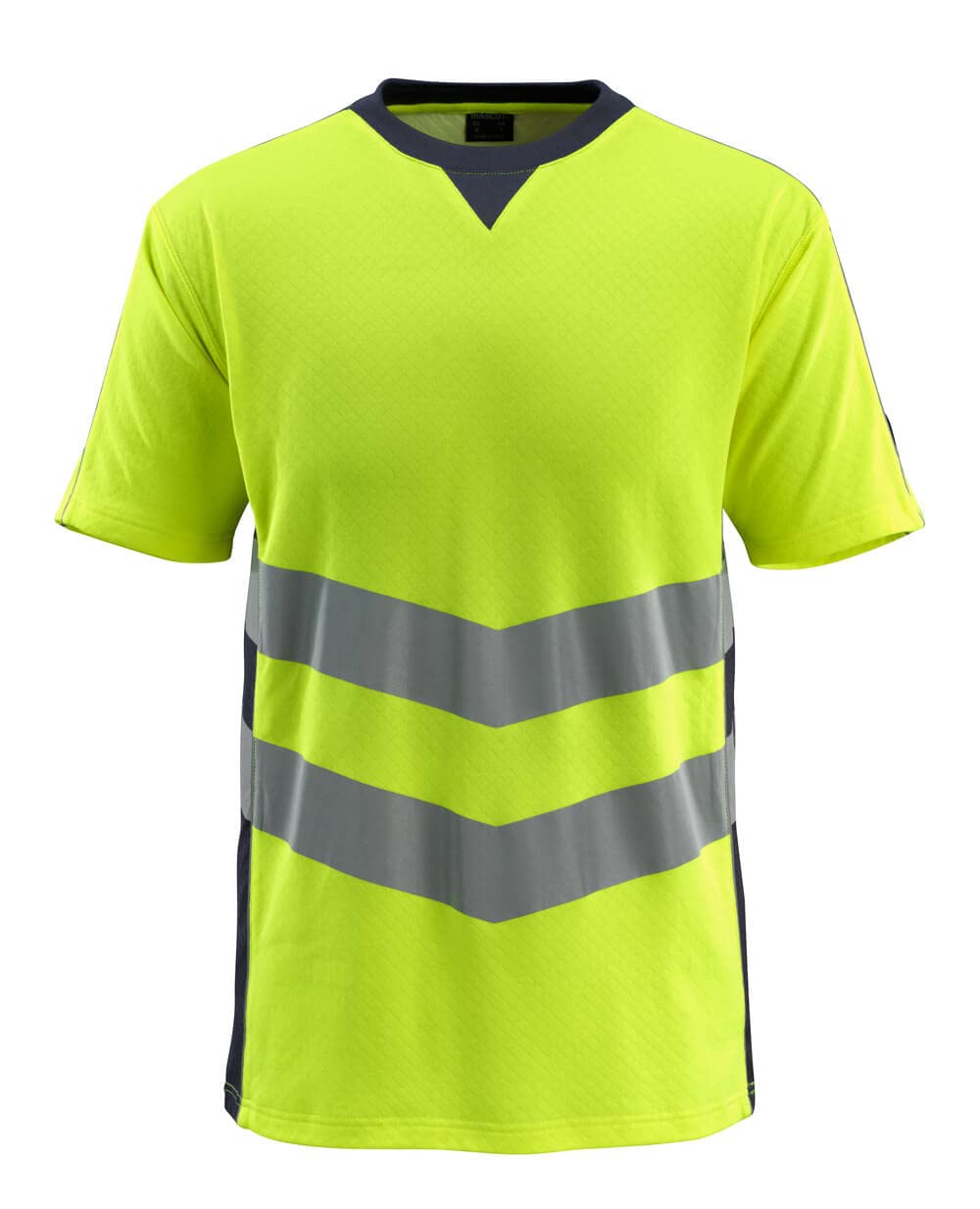 Mascot 50127-933-17010 Sandwell Safe Supreme Modern Fit Class 2 T-Shirt, Size XL, Hi-Vis Yellow/Dark Navy