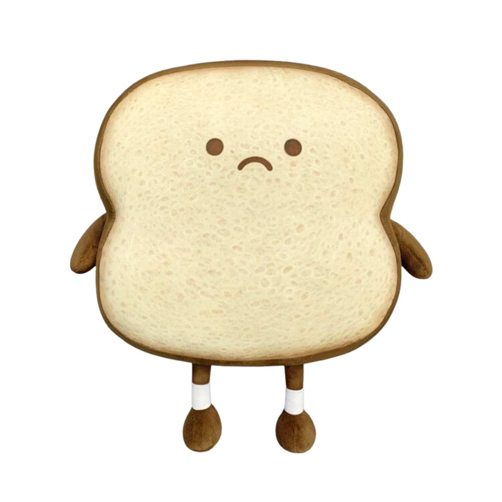 MUZIRI KINOKOO Cute Toy Pillow Bread Brothers Soft Toy Birthday Present Bread Hugging Pillow Body Pillow Stuffed Toy-S(Unhappy)