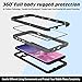 Waterproof Case Samsung Galaxy S20+ Plus, IP68 Waterproof Clear Full Body Protective Case with Screen Protector, Sensitive Fingerprint ID, Wireless Charge Supported, Galaxy S20 Plus Case(S20+-Black)