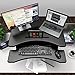 Height Adjustable Standing Desk, Alloyseed Ergonomic Sit Stand Gas Spring Riser Converter Workstation, with Quick Release Keyboard Tray