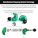 KZ ZSR in-Ear Headphones Earphone HiFi Stereo Deep Bass Earbuds with 0.75mm 2 Pins Detachable Cable Noise Isolating Headset with Hybrid Driver for Running, Jogging, Walking (Green Without Mic)
