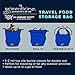 The Humane Society 35257BL Nylon Self Folding Travel Food Bag, Blue, One Size