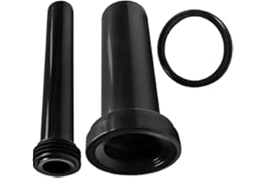 SEIWEI Wall Hung Toilet Tank Pipe Connector Set with 11.81inch Drain Pipe,Flush Pipe,Gasket,Toilet Replacement Parts with ABS